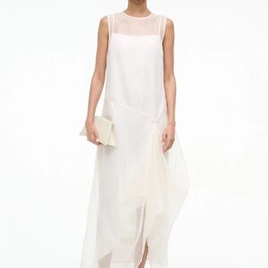 STAUD Viola White Dress size Small
